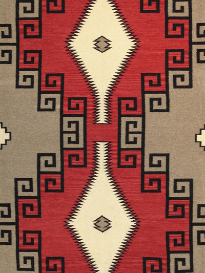 Canvello Navajo Style Hand - Woven Wool Mocha Area Rug - 9' X 12' - Canvello