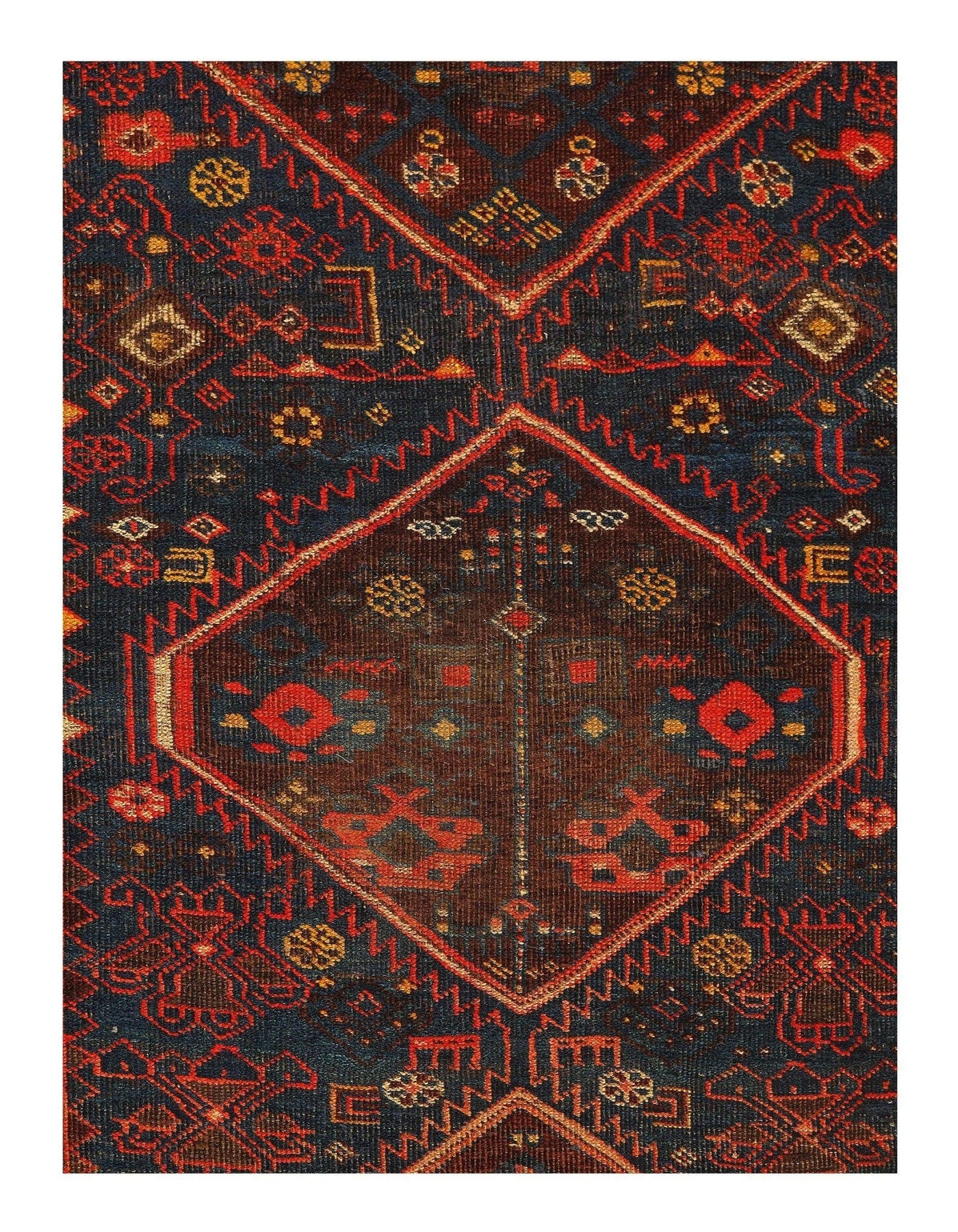 Canvello Navy Antique Silkroad Bidjar Rug - 4'3" X 7'2" - Canvello