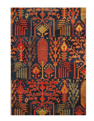 Canvello Navy Blue Antique Agra Rug - 12' X 17'6'' - Canvello