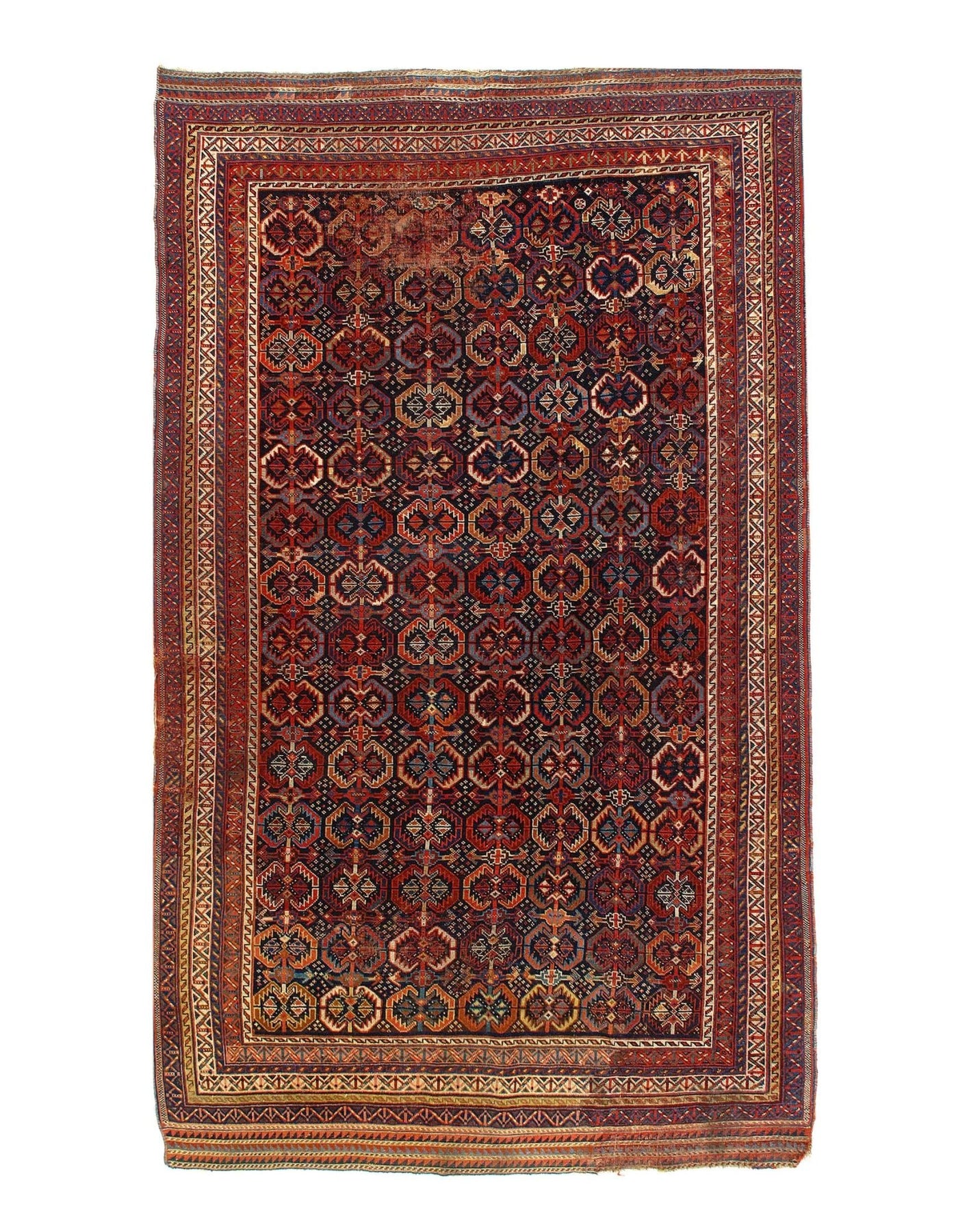 Canvello Navy Blue Silkroad Antique Qashgaei - 5'1'' X 8'6'' - Canvello