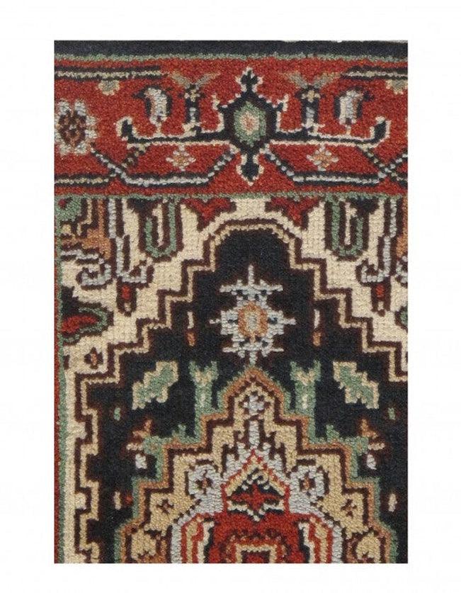 Canvello Navy Fine Hand Knotted Serapi rug 2' x 3' - Canvello