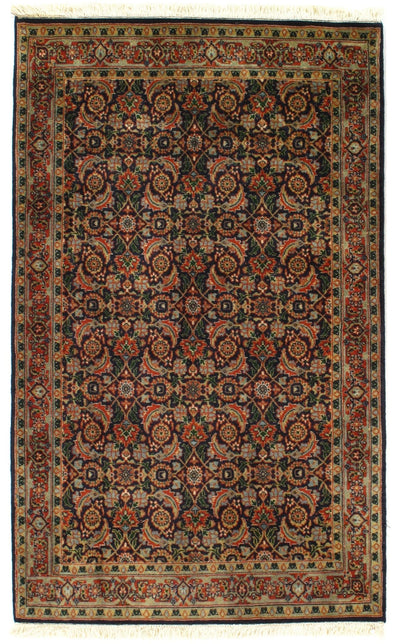 Canvello Navy Herati Rug - 3' X 5' - Canvello