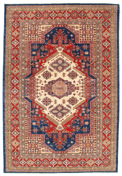 Canvello Navy Pak Super Kazak Lamb's Wool Rug 7' X 10' - Canvello