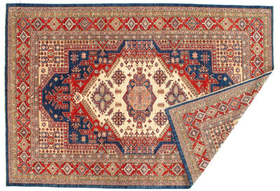 Canvello Navy Pak Super Kazak Lamb's Wool Rug 7' X 10' - Canvello