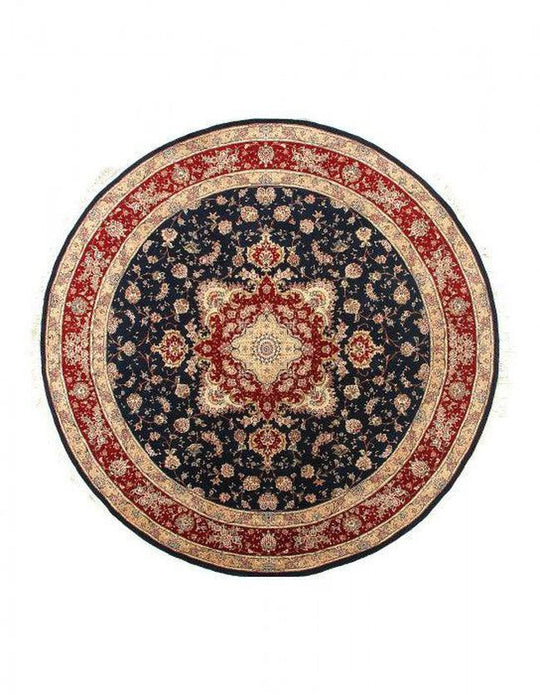 Redondo fino anudado a mano Agra 8'2'' X 8'2''