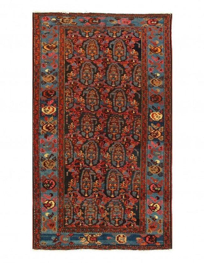 Canvello Navy Silkroad Antique Hamadan Rug - 3'6'' X 6'3'' - Canvello