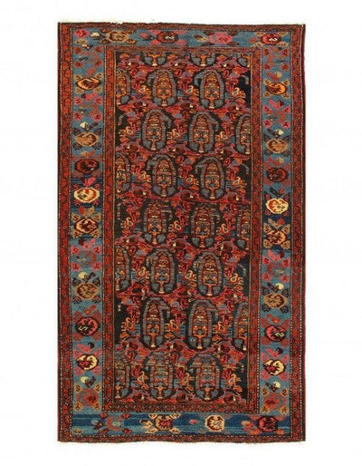 Canvello Navy Silkroad Antique Hamadan Rug - 3'6'' X 6'3'' - Canvello