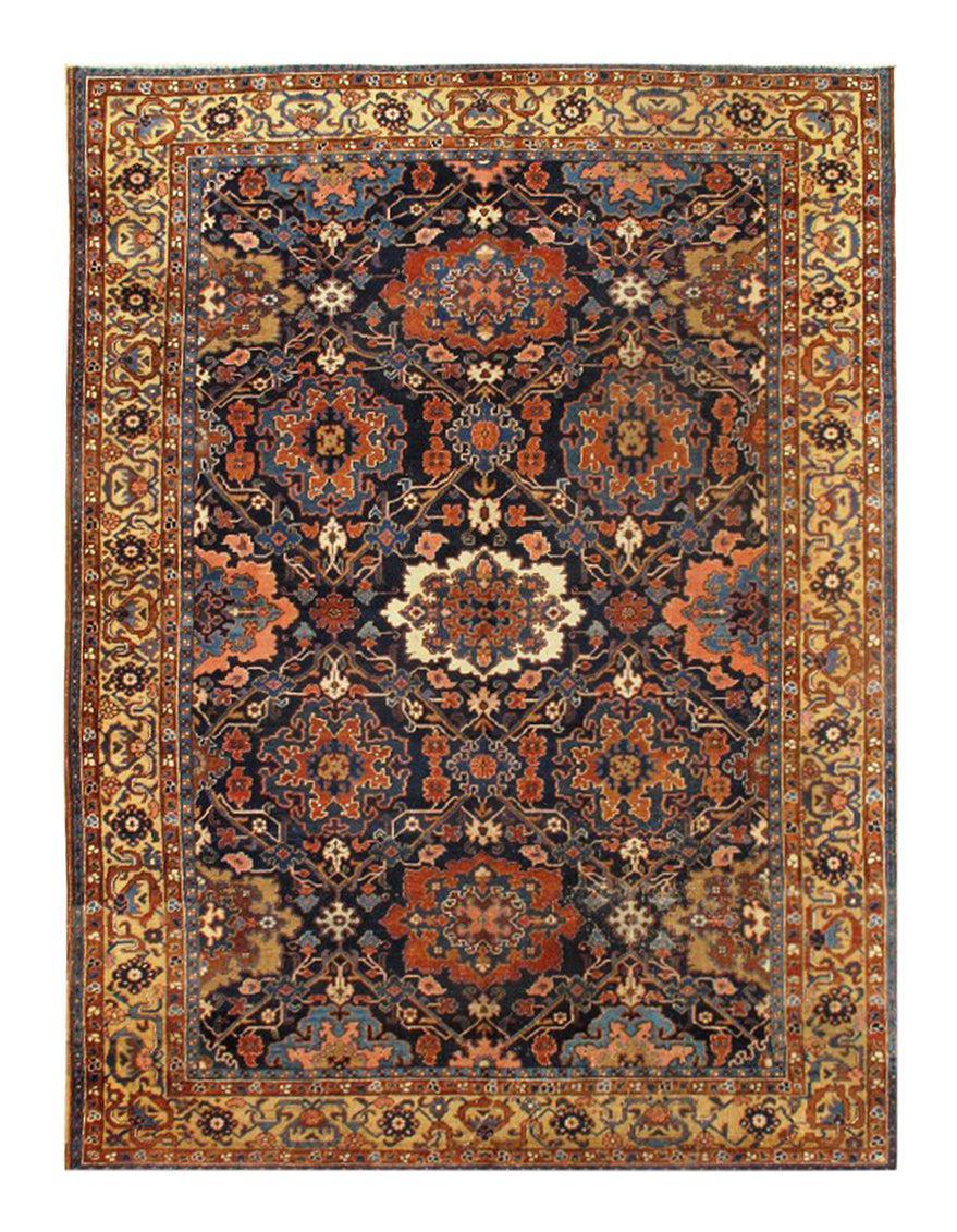 Canvello Navy Silkroad Antique Heriz Rug - 8' X 11' - Canvello