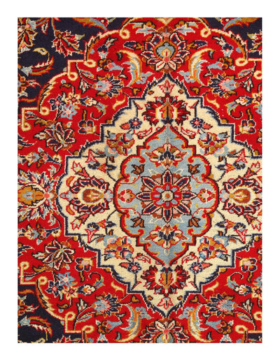 Canvello Navy Persian Antique Kashan Rugs - 9'9'' X 13'7''