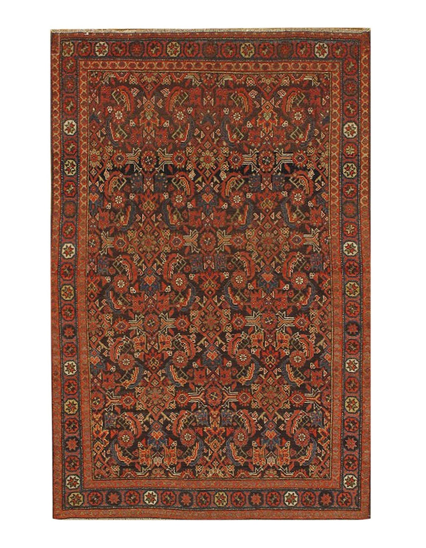 Canvello Navy Silkroad Antique Malayer Rug - 4' X 6'4'' - Canvello