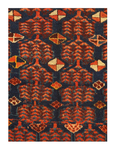 Canvello Navy Silkroad Antique Northwest Rugs - 4'4'' X 6'5'' - Canvello