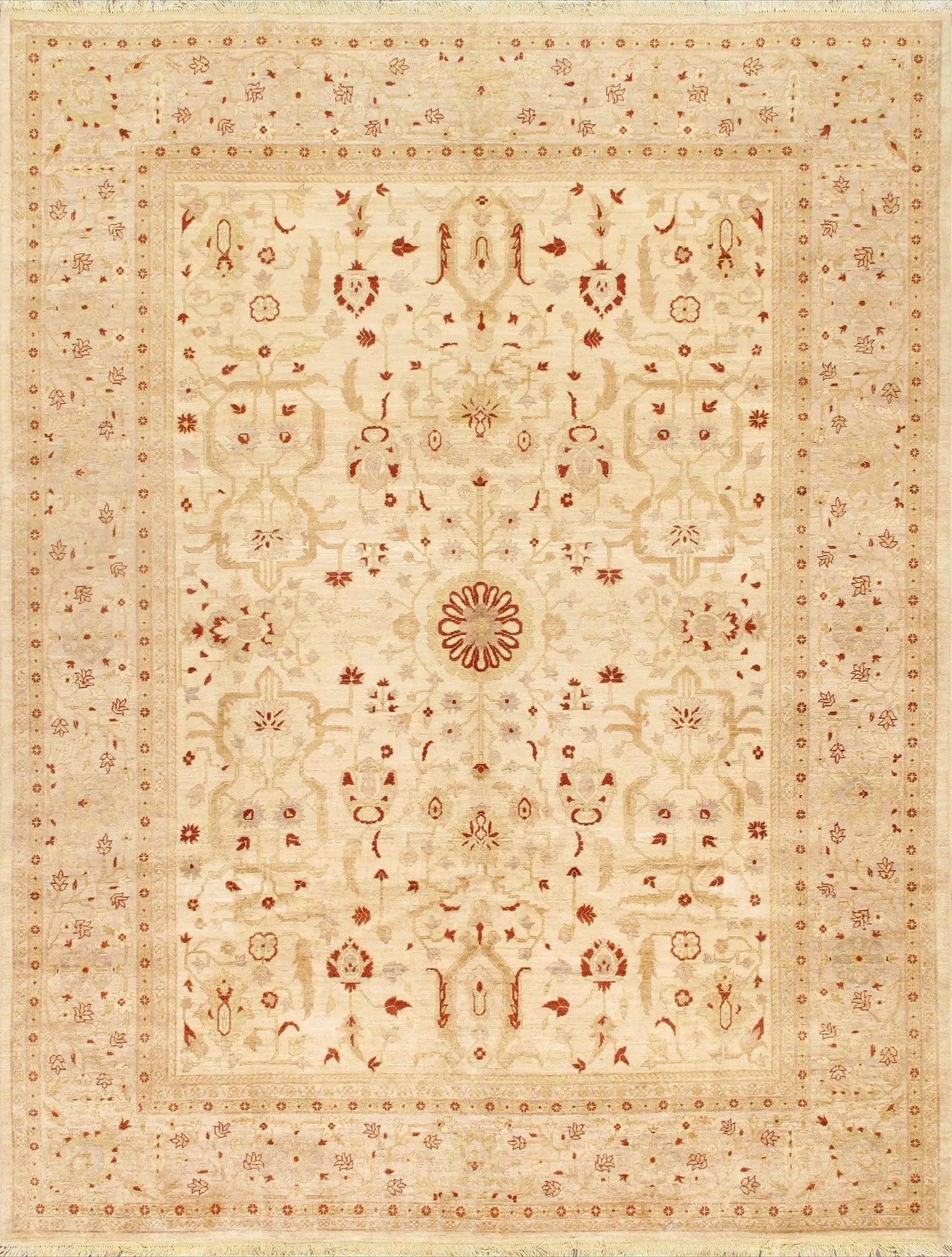 Canvello Nomad Art Collection Hand - Knotted Lamb's Wool Area Rug - 9'2" X 11'10" - Canvello