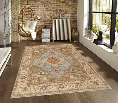 Canvello Nomad Traditional Hand - Knotted Wool Area Rug - 9'3" X 11'10" - Canvello