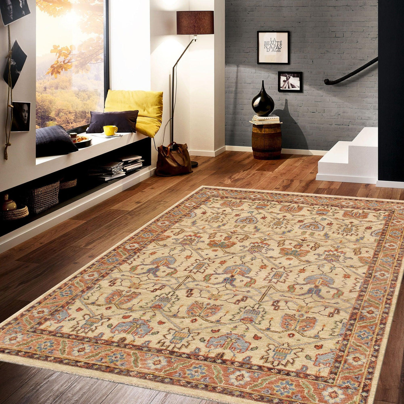 Canvello Nomad Transitional Hand - Knotted Wool Area Rug - 8' X 10' - Canvello