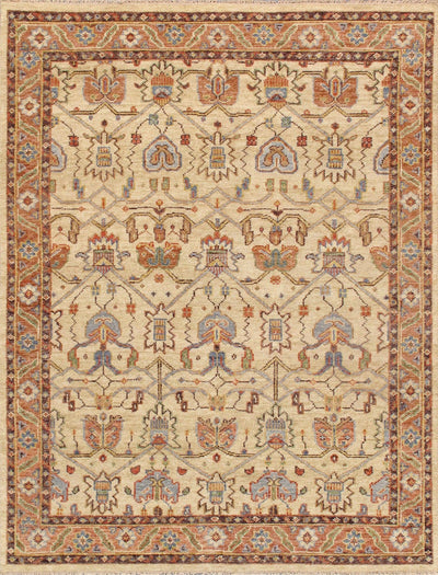 Canvello Nomad Transitional Hand-Knotted Wool Area Rug- 8' X 10'