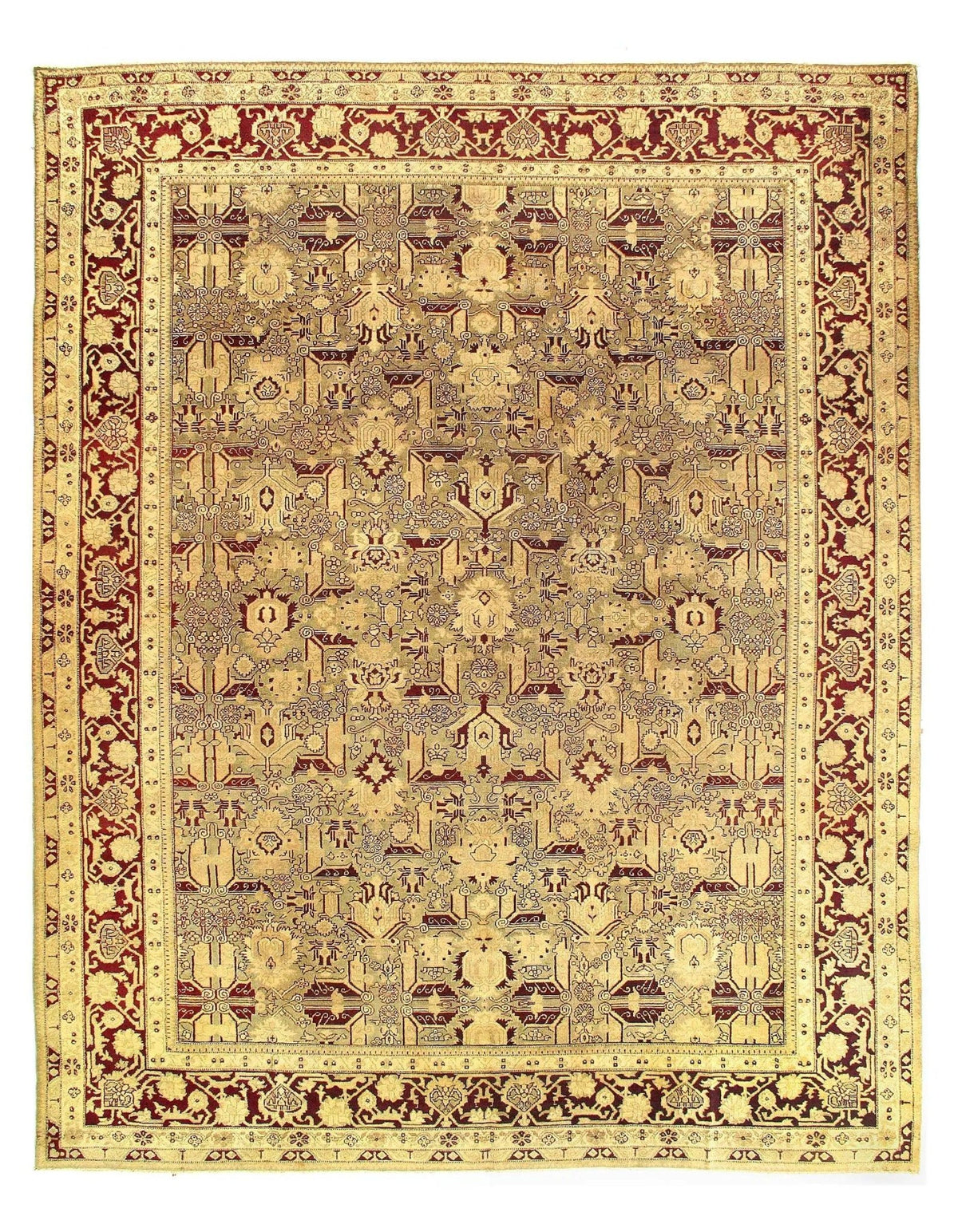 Canvello Olive Antique Amristar Rug - 10'2" X 12'8"