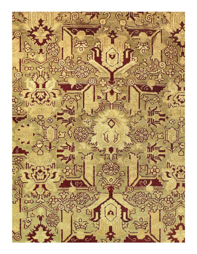 Canvello Olive Antique Amristar Rug - 10'2" X 12'8" - Canvello