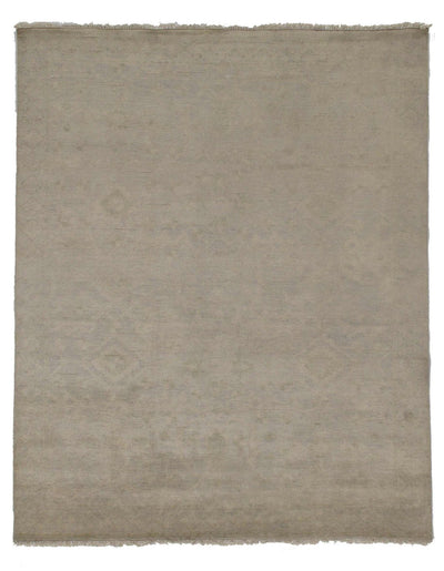 Canvello One - of - a - Kind Oushak Hand - Knotted Wool Gray Area Rug 7'9" X 9'9" - Canvello