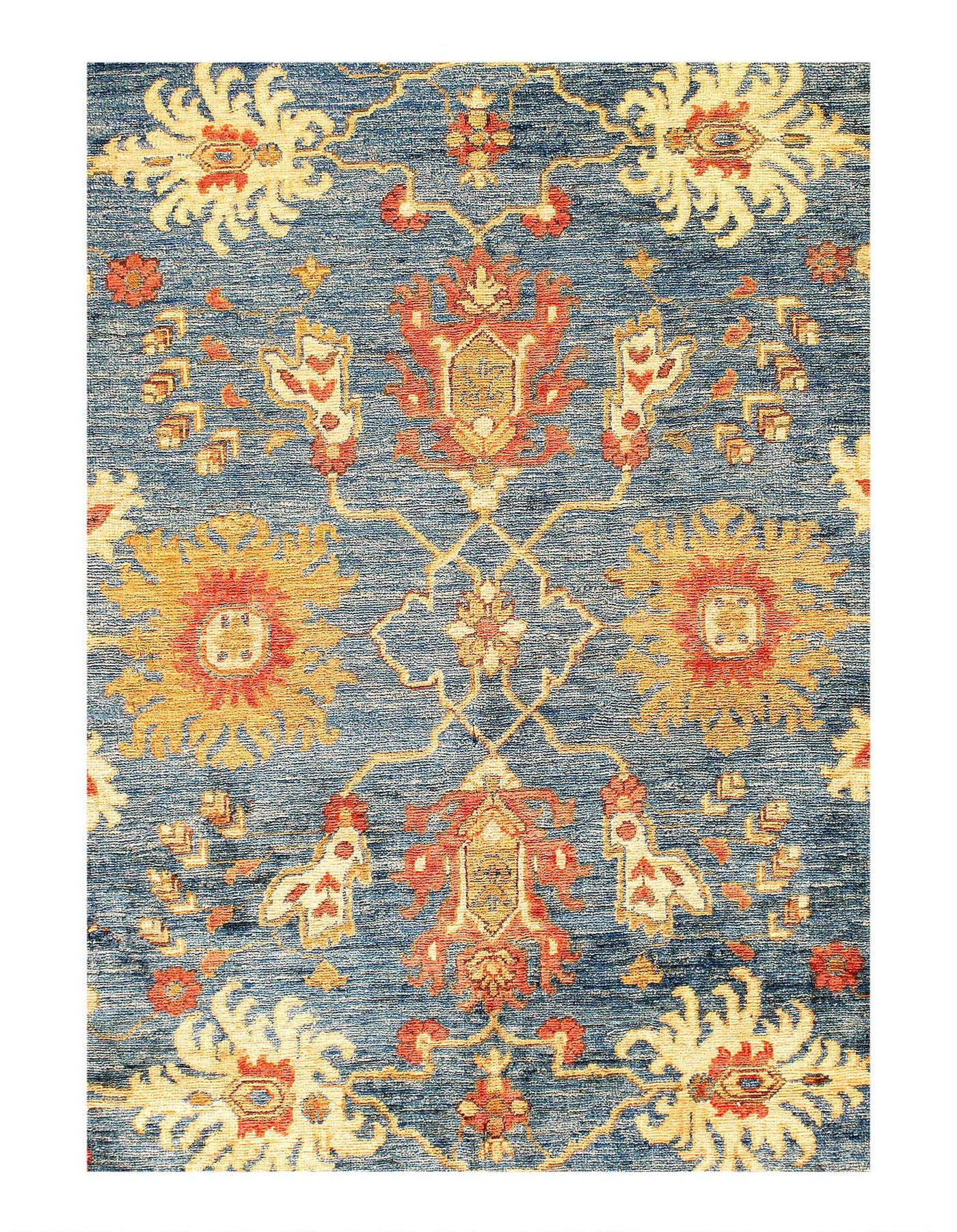 Canvello Original Hand - Knotted Oushak Rug - 6' x 9' - Canvello