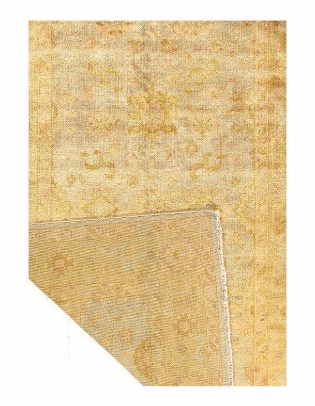 Canvello Original Turkish Oushak Design Hand - Knotted Rug - 6' X 9' - Canvello