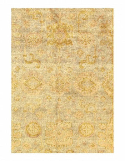 Canvello Original Turkish Oushak Design Hand - Knotted Rug - 6' X 9' - Canvello