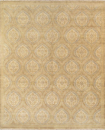 Canvello Ottoman Transitional Hand-Knotted Lamb's Wool Area Rug- 8'2" X 10'1"