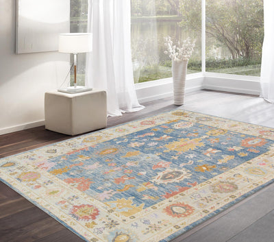 Canvello Oushak Collection Hand - Knotted Wool Area Rug - 9' X 12'6" - Canvello