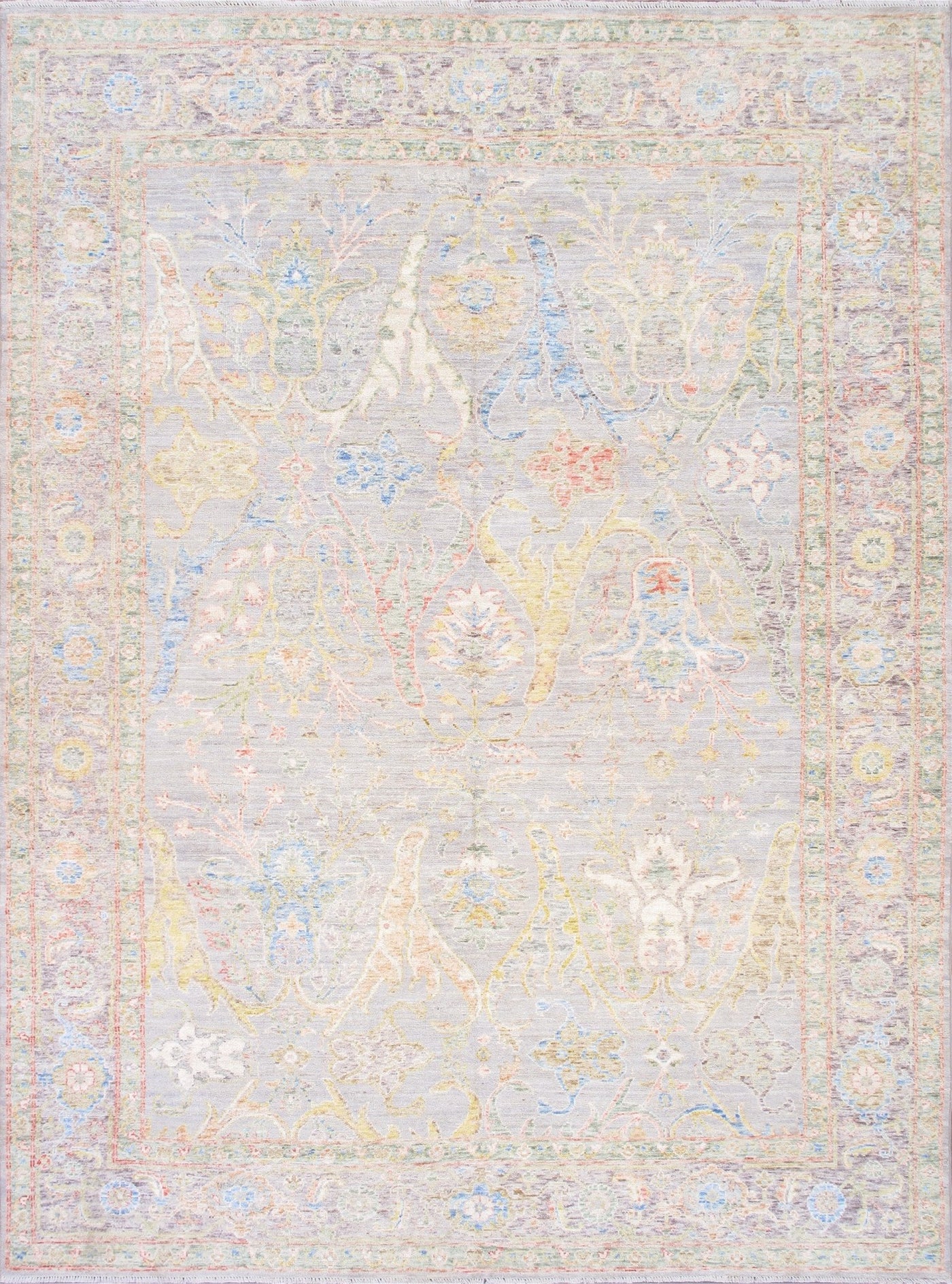 Canvello Oushak Collection Hand - Knotted Wool Beige Area Rug - 8'10'' X 12'10'' - Canvello