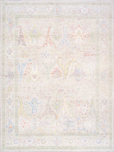 Canvello Oushak Collection Hand - Knotted Wool Beige Area Rug - 9' X 12'2'' - Canvello