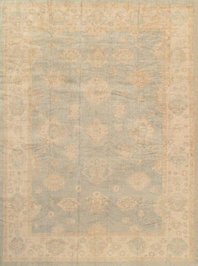 Canvello Oushak Hand-Knotted Lamb's Wool Area Rug- 10'4" X 13'11"