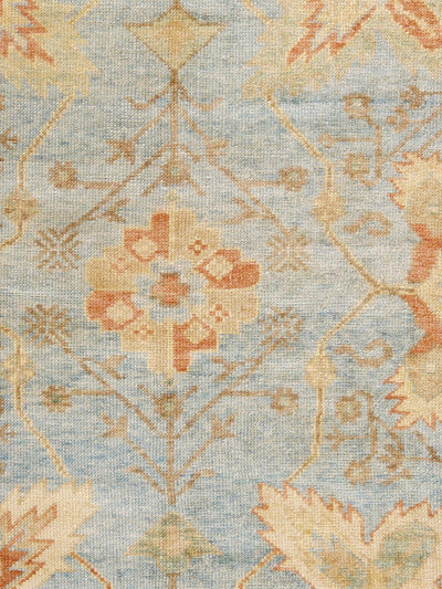Canvello Oushak Hand-Knotted Lamb's Wool Area Rug-12'2" X 14'4"