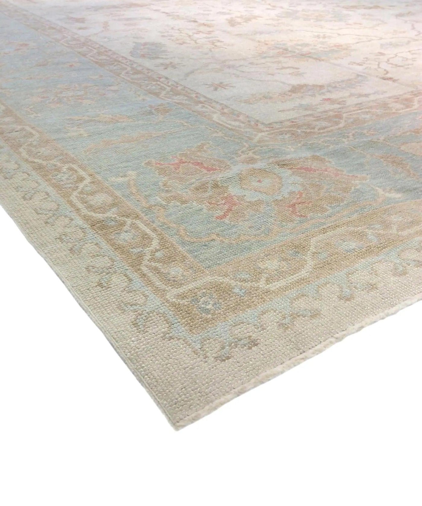 Canvello Oushak Hand-Knotted Lamb's Wool Area Rug-13'10" X 17'10"