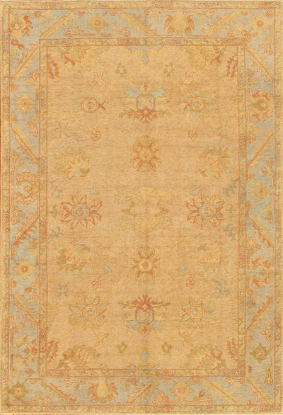 Canvello Oushak Hand-Knotted Lamb's Wool Area Rug- 7'7" X 11'2"