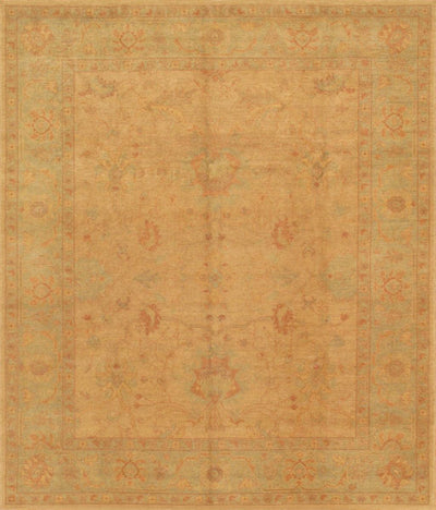 Canvello Oushak Hand-Knotted Lamb's Wool Area Rug- 8'2" X 9'9"