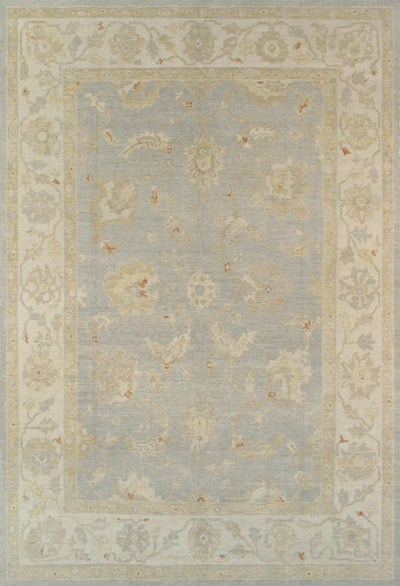 Canvello Oushak Hand-Knotted Lamb's Wool Area Rug- 9' X 13'2"
