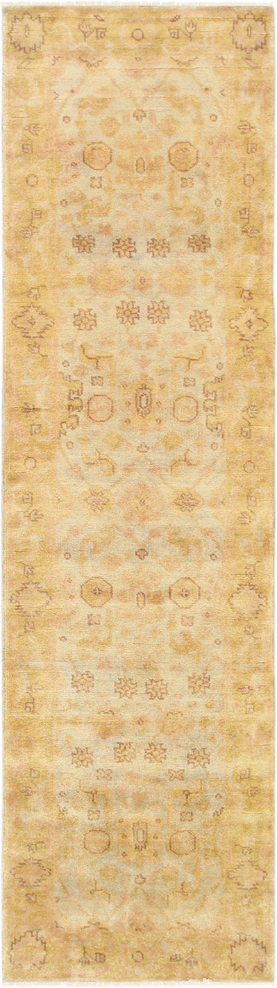 Canvello Oushak Hand-Knotted Lamb's Wool Runner- 2'9" X 9'11"