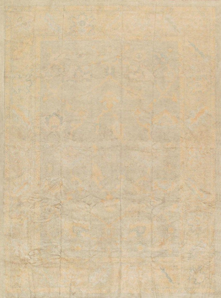 Canvello Oushak Hand-Knotted Lamb's Wool Area Rug- 10'5" X 13'10"