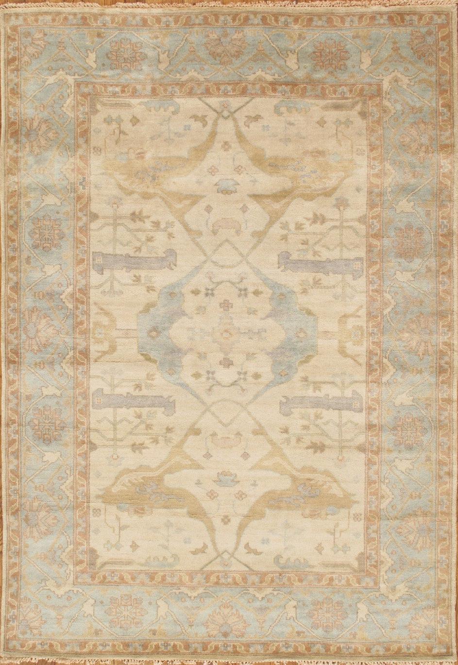 Canvello Oushak Hand - Knotted Lamb's Wool Area Rug - 4'4" X 6'1" - Canvello