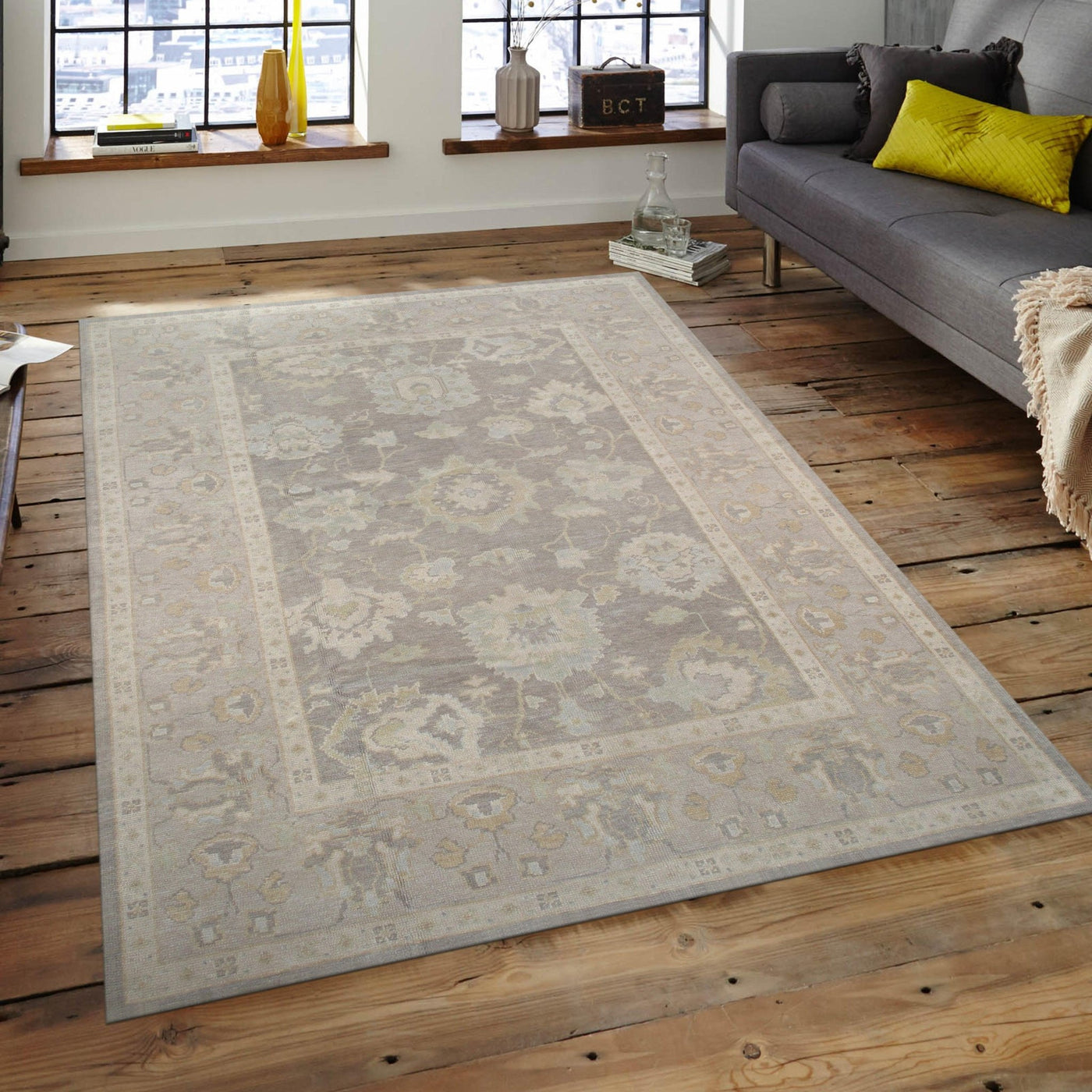 Canvello Oushak Hand - Knotted Lamb's Wool Area Rug - 6'9" X 9'7" - Canvello