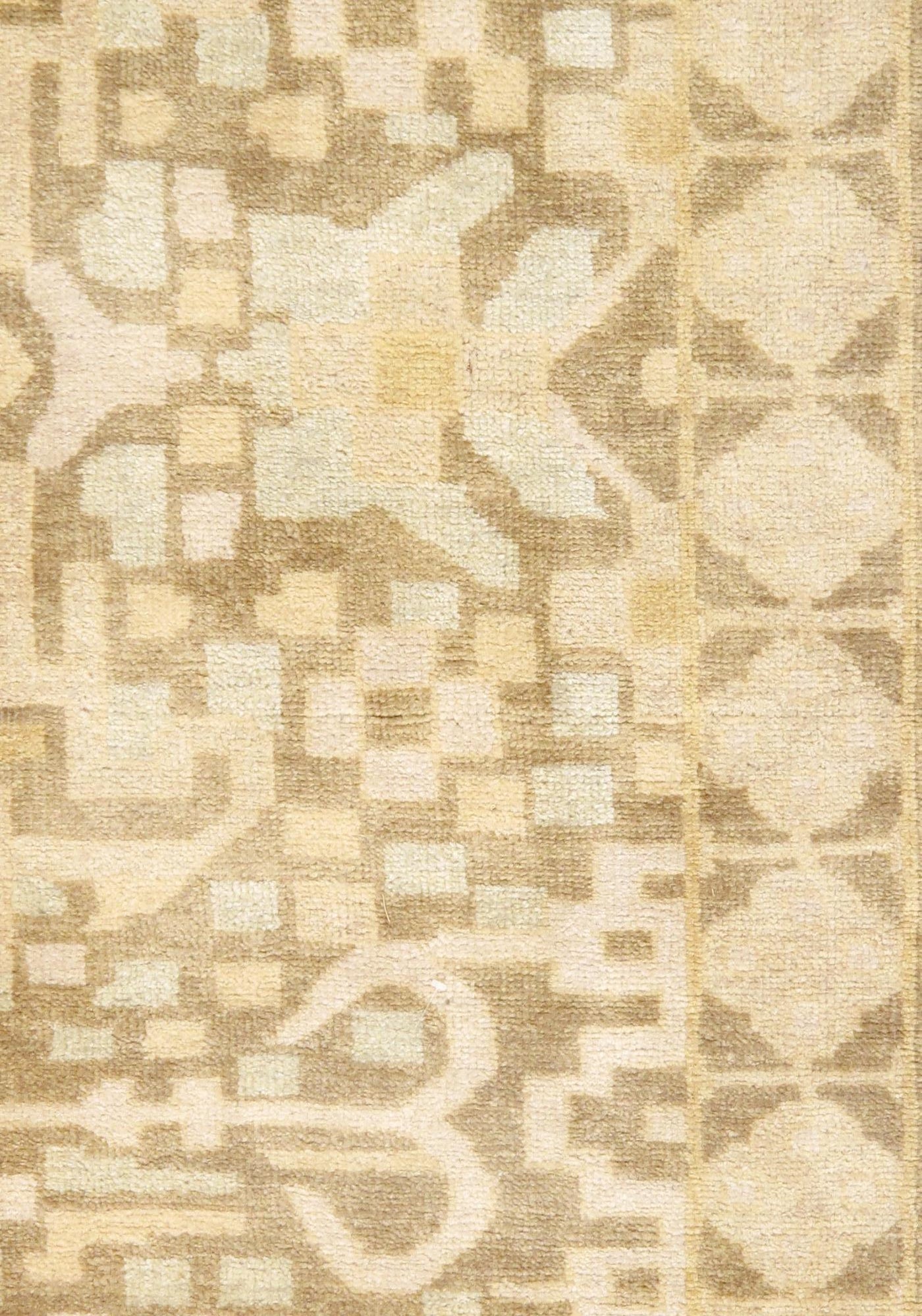 Canvello Oushak Hand - Knotted Lamb's Wool Runner - 3'4" X 11'7" - Canvello