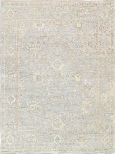 Canvello Oushak Hand - Knotted Light Blue Wool Area Rug - 10' X 14'3" - Canvello