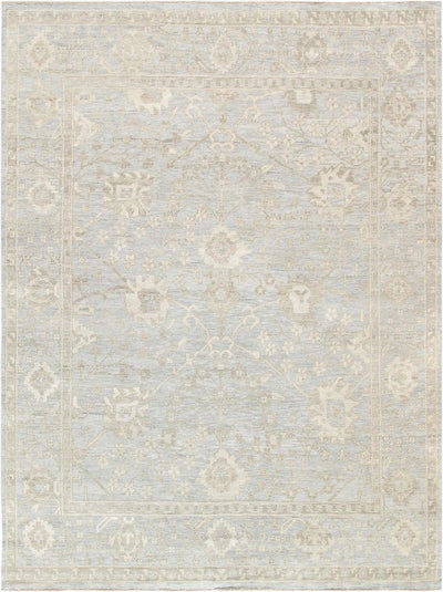 Canvello Oushak Hand - Knotted Light Blue Wool Area Rug - 9'10" X 15'11" - Canvello