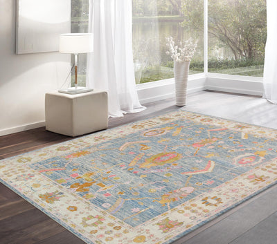 Canvello Oushak Hand - Knotted Wool Area Rug - 10' X 13'2" - Canvello