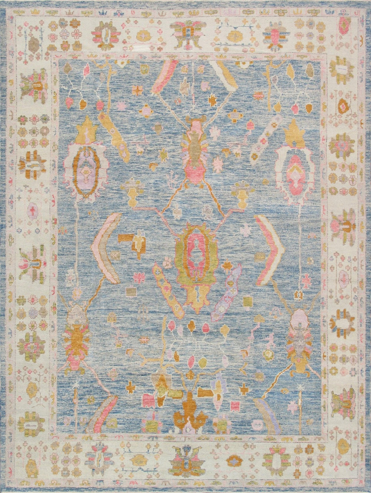 Canvello Oushak Hand-Knotted Wool Area Rug-10' X 13'2"