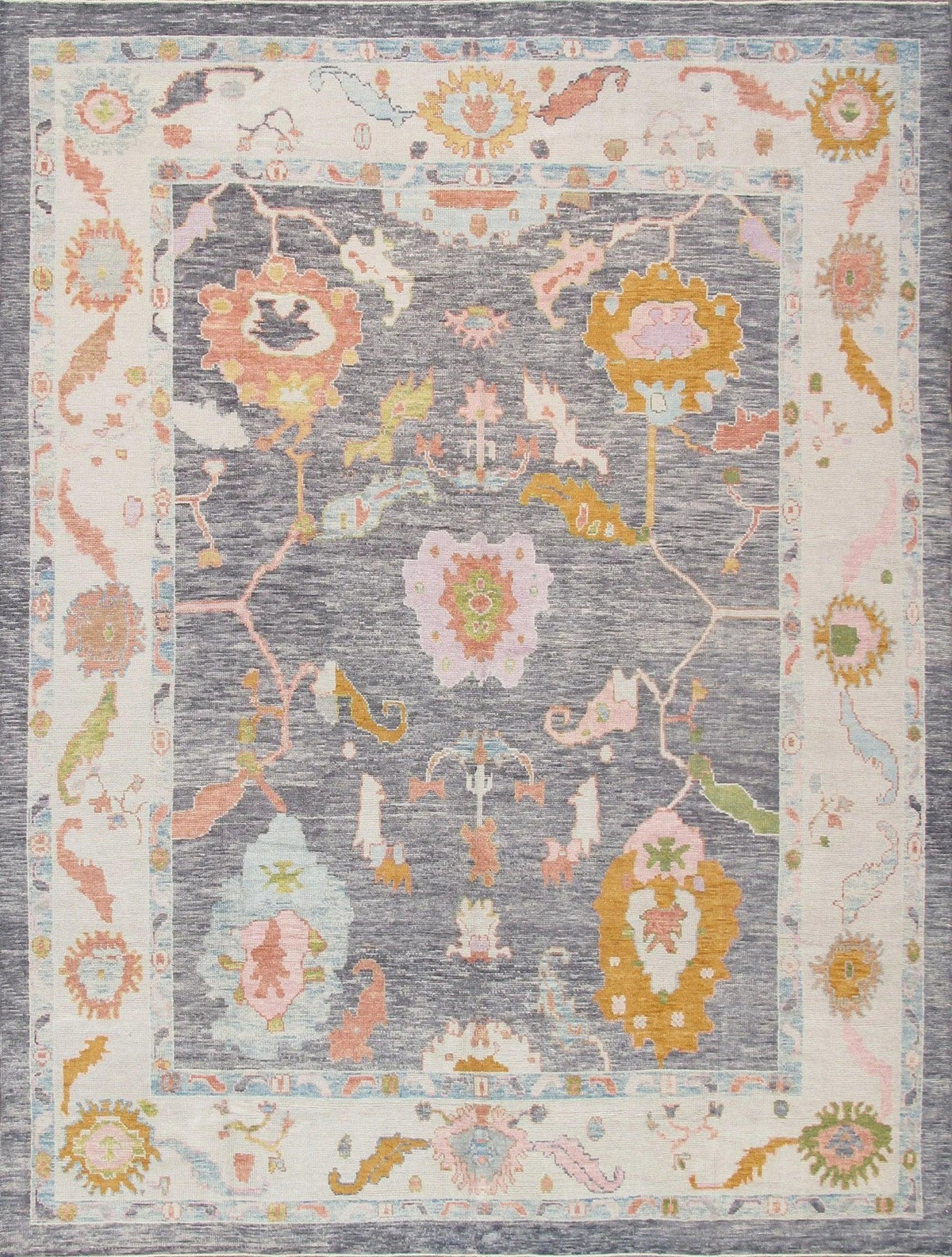 Canvello Oushak Hand-Knotted Wool Area Rug-10' X 13'2"