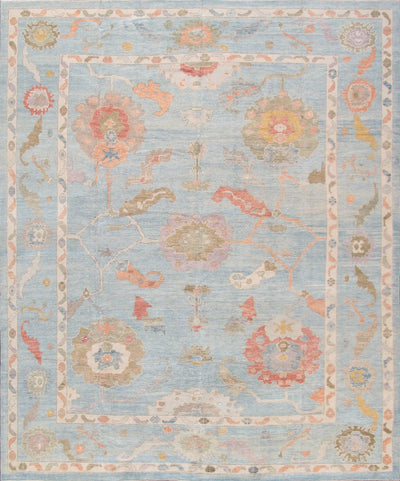 Canvello Oushak Hand-Knotted Wool Area Rug-11'11" X 14'4"