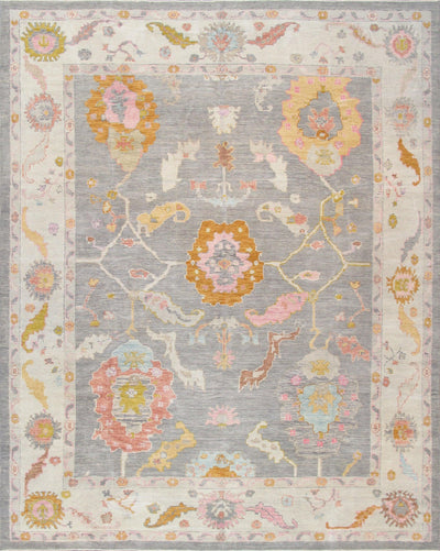 Canvello Oushak Hand-Knotted Wool Area Rug-11'6" X 14'6"
