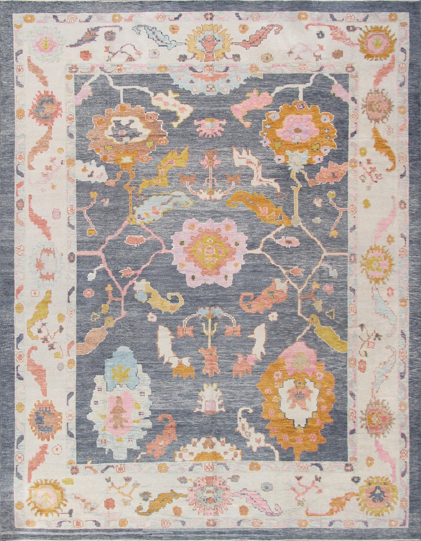 Canvello Oushak Hand-Knotted Wool Area Rug-11'9" X 15'