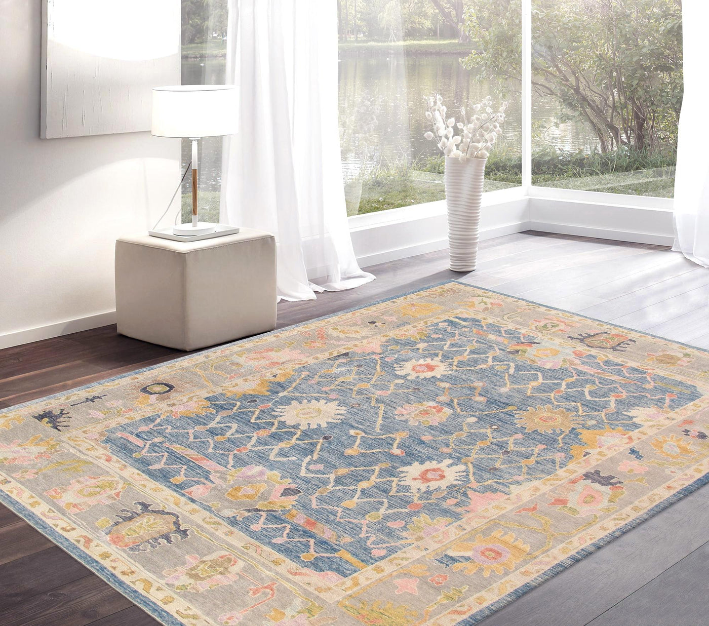 Canvello Oushak Hand - Knotted Wool Area Rug - 11'7" X 14'7" - Canvello