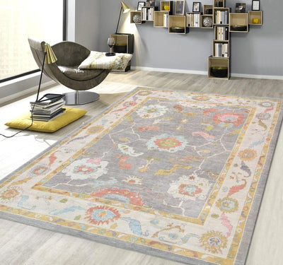 Canvello Oushak Hand - Knotted Wool Area Rug - 8'10" X 12' - Canvello